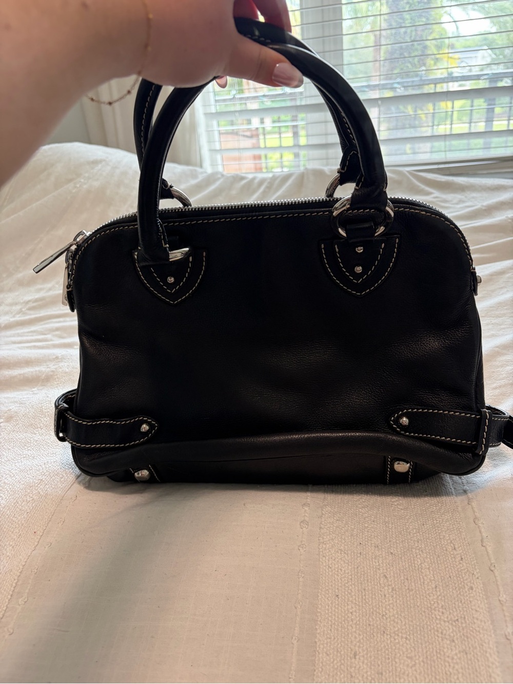 Marc Jacobs Black Leather Purse with Silver Hardware - Picture 2 of 8